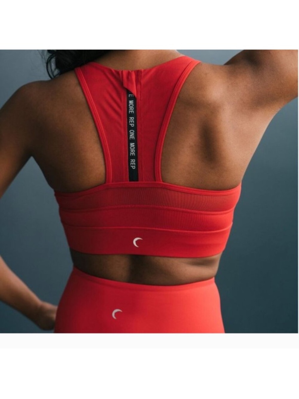 ZYIA ACTIVE Red All Star Zip Back One More Rep Sports Bra XXL